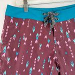 Patagonia  Maroon Arrow Women's Swim Athletic Board Shorts Size 6 Photo 2