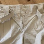 Madison Dressy Cotton Shorts Khaki Tie Belt Waist Womens 6 Photo 9