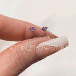 Light Purple CZ Stud Earrings Photo 2