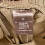 White Stag Pineapple embroidered Capri pants khakis 10 high waist flat front EUC Photo 9