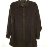 VTG Style Asos Corduroy Cotton Front Button Clueless Layer Shacket 4 (no belt) Brown Photo 0