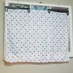 Vintage White, Blue, Purple, & Orange Polka Dot Scarf White Photo 2