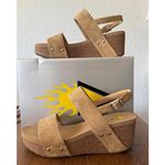 Beige Women's Summerlove Wedge Sandals Size 10 Brown Photo 1