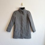 J.Crew Mercantile | City Wool Blend Stand Collar Mid Length Coat Jacket Gray 00P Photo 1