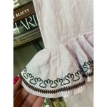 Fanm Mon Candy Embroidered Ruffle Pencil Skirt Lilac Womens Size Small Purple Photo 6