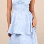 Lulus Dress Maxi Blue Floral Photo 2