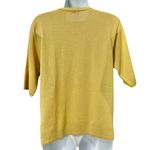 Vintage 90s Sunflower Embellished Yellow Shimmer Baby Tee Short Sleeve sz M / L Size M Photo 7