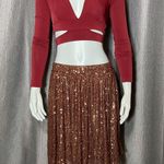 Free People Women’s Last Dance Sequin Asymmetrical Skirt Photo 1