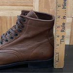 Frye  3471448-COG “Tyler” Lace Up Cognac Handcrafted Leather Boots Size 9B Photo 8