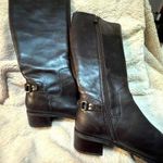 Etienne Aigner  Legacy Riding Boot Chocolate Brown Leather Size 6M Photo 0
