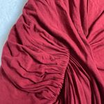 Free People  Twist and Shout draped asymmetrical skirt Red Size Small Photo 5
