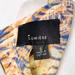 Lumière New Palm Print Layered Tank Top Blue Orange Photo 13