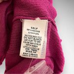 BETSEY'S BOUTIQUE SHOP Tissue Button Fuchsia Long Cardigan Med‎ | NWOT Pink Photo 6