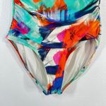 La Blanca One Piece Swimsuit Tummy Control Abstract Print Size 14/XXXl Photo 5