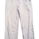 L.L.Bean Women’s Elastic Waist Cropped Canvas Pants Beige Khaki Medium Petite Photo 0