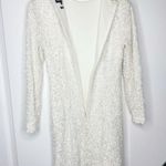 Retrofête Nikki Sequin Dress in White Size Small Photo 6