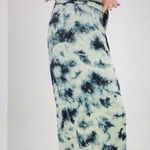 ZARA  The Batik‎ Blue Tie Dye Pull-On Midi Skirt Sz M Photo 0