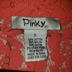 Pinky Coral Lace Blazer Pink Photo 5