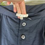 Le lis  Pin Striped Pleated Wide Leg Button Fly Photo 4