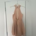 Lulus Halter Neck Skater Dress Pink Size M Photo 5