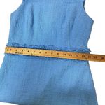 J.Crew Sheath Tweed Dress in BRIGHT PERI Periwinkle Blue Sleeveless size 4 Photo 7