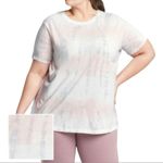 Athleta  Shirt Womens 2X Purple Organic Daily Print Ballerina Gown Athleisure Gym Photo 7