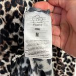 Farm Rio  Leopard Print Maxi Dress Ruffle Shoulder Long Sleeve Size M Photo 4