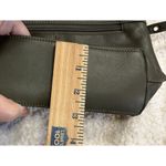 Stone Mountain Olive Green Leather Shoulder Bag with Zipper Pockets 10 X 6 VTG Photo 9