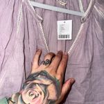 Urban Outfitters NWT UO Wild Horses Tassel Blouse In Lilac Photo 4