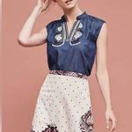 Anthropologie Holding Horses Adele Polka Dot Paisley Skirt Size 6 S Small Photo 1