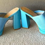 Elegant Blue Women's Platform Heels New Size 10 Photo 4