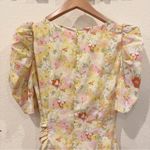 ASTR Martina Midi Dress in Yellow Rust Floral Size Small NWT Photo 5
