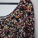 Decree  L Black Tiny Flowers Top Photo 1