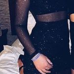 Windsor Black Sparkly Bodycon Dress  Photo 0