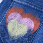 NWT Mother Super Stunner Ankle in Double Vision Heart Stretch Skinny Jeans 24 Photo 3