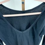 We The Free black long sleeve v neck thermal dress size Large Photo 6