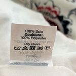 Madewell  100% Silk Floral Dress Waist‎ Tie with Pockets Cream Gray Red, Size 4 Photo 12