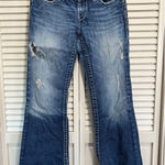 BKE  Denim Sabrina Med‎ Bootcut Jeans Pockets Embroidered Size 26x31.5 Low Rise Photo 0