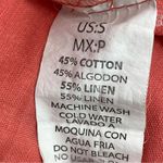 Basix of America  Linen‎ Blend Chino Shorts Coral Small Photo 6