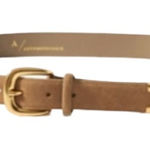 Anthropologie  Classic Western Belt - Taupe L Photo 0