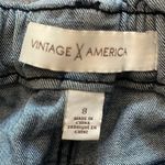 Vintage America Paperbag Pleated Tapered Mom Jeans High Rise Sz 8 EUC #7526 Photo 3