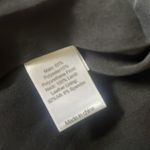 St. John $1250 Stretch Crepe Wrap Dress with Lamb Leather Trim Black Size 2 Photo 5