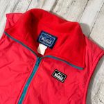 Woolrich Vintage‎ 90s  Neon Pink Red Teal Nylon Puffer Vest Womens Size Large Photo 1