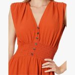 Calvin Klein  Women's Gauze V-neck Tiered‎ Skirt Dress Size 12 Photo 3