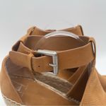 Marc Fisher Shoes Lannie Leather Ankle Strap Espadrille Platform Wedge Sandal 11 Photo 3