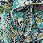 Lilly Pulitzer Womens Sleeveless Silk Eliza Top Ruffle Front Floral Photo 3
