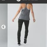 Lululemon  butterfly and striped Olive green and black leggings size 4 Photo 8