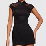 House Of CB  'Thea' Black Embroidered Mini Dress NWOT size‎ L Photo 0
