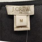 NWT J. CREW Size Medium Top Gray Black Lace Front Scallop Hem Keyhole Back Shirt Photo 5