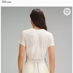 Lululemon Tie Crop Top Burnt Orange Photo 2